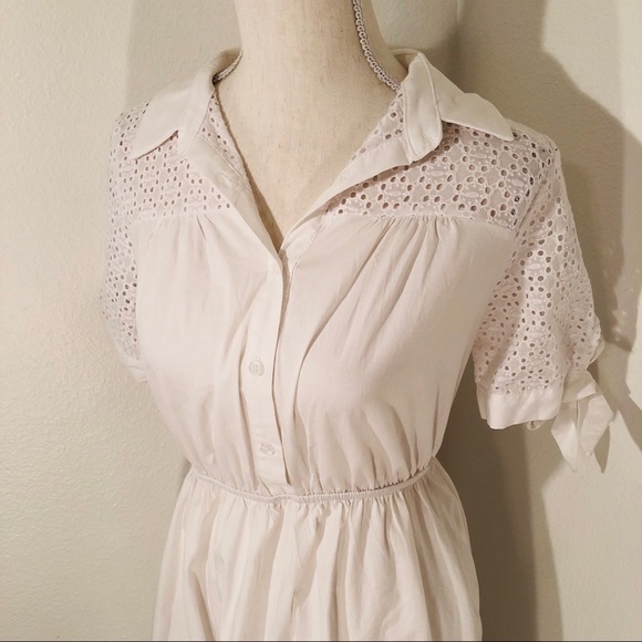 ~SOLD🎉White Button Down Church Dress!~ - Picture 2 of 7